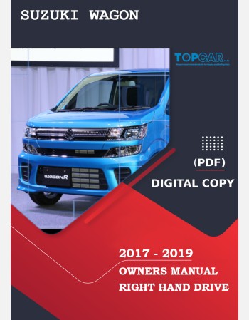 suzuki wagon 2017 2018 2019 owners manual in english